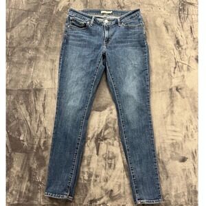 Levi's 711 Skinny Jeans Womens 31 Blue Medium Wash Stretch Denim Mid Rise